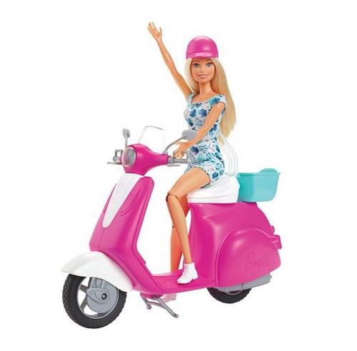 Barbie scooter med dukke